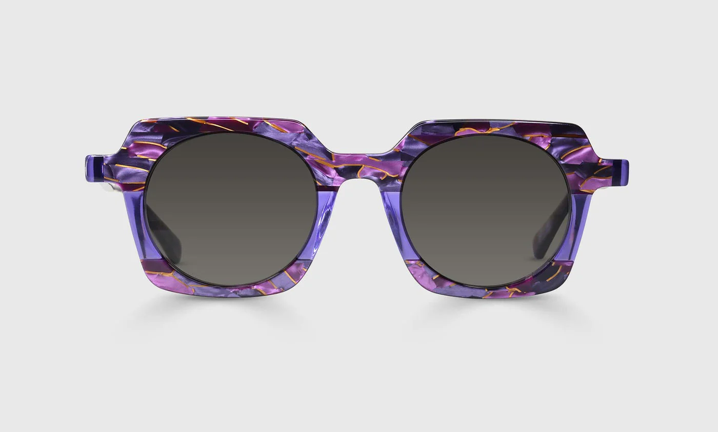 Chutzpah'd Wide Color 15 - Purple, Pink, and Gold Mosaic Front and Temples