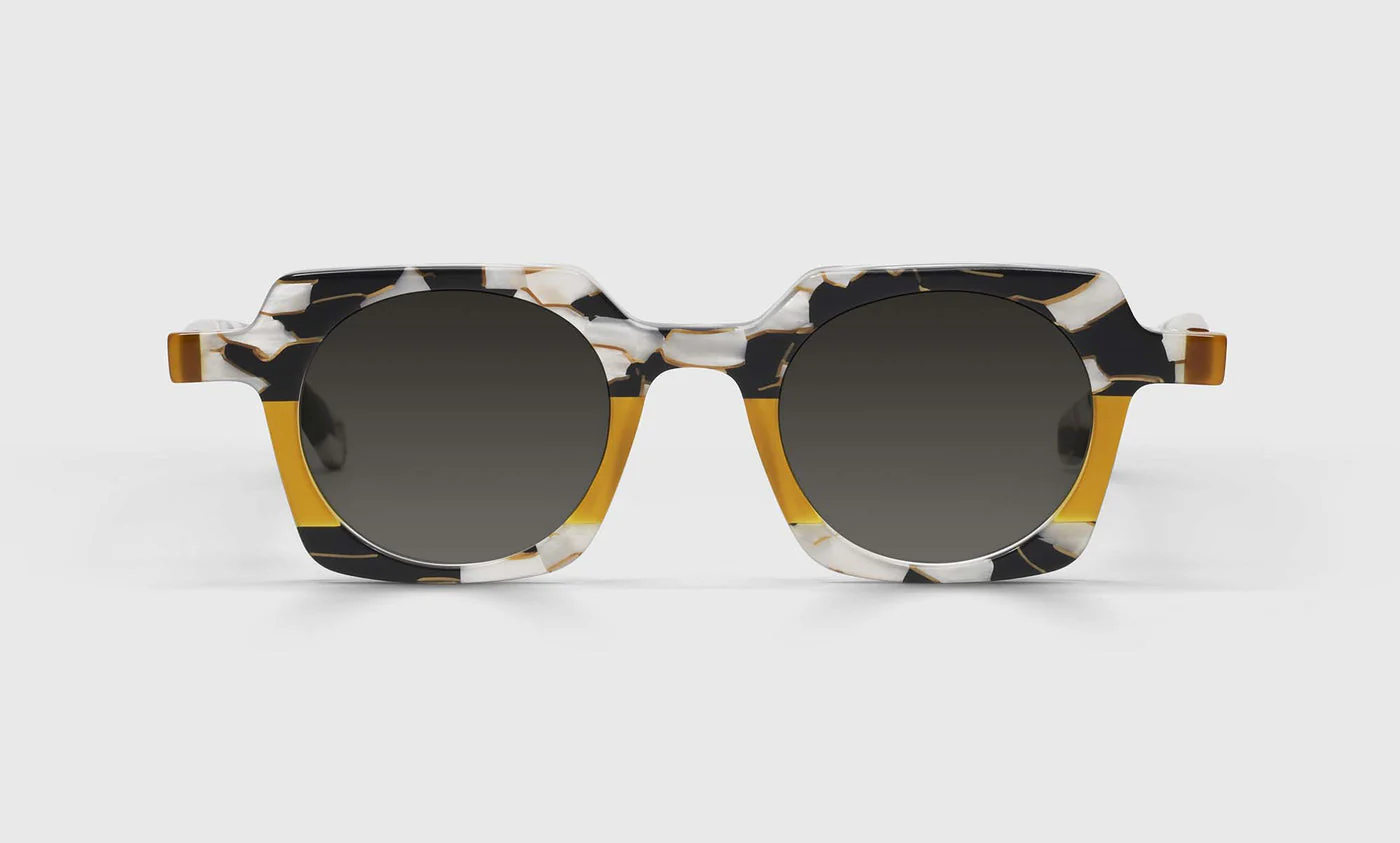 Chutzpah'd Wide Color 99 - Black, White, and Orange Front and Temples - Image 2