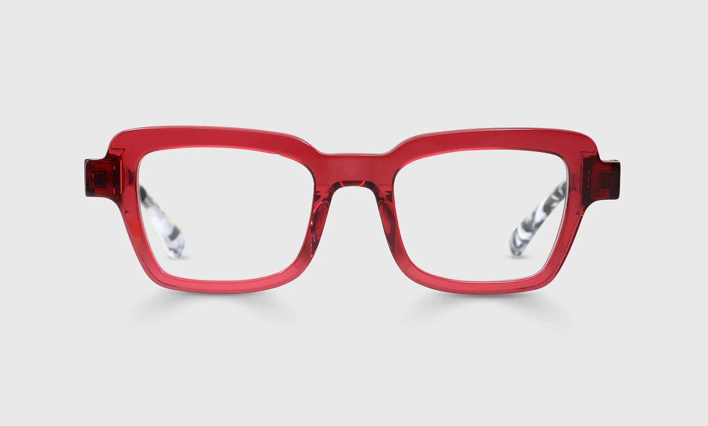 Large and In Charge Color 45 - Magenta Crystal Front and Black-White Spotted Temples