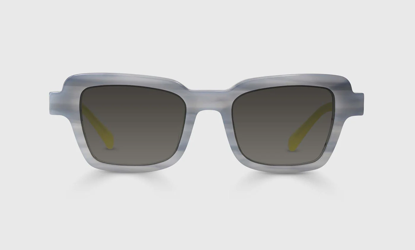 Large and In Charge Color 10 - Water Color Grey Front and Atomic Green Temples