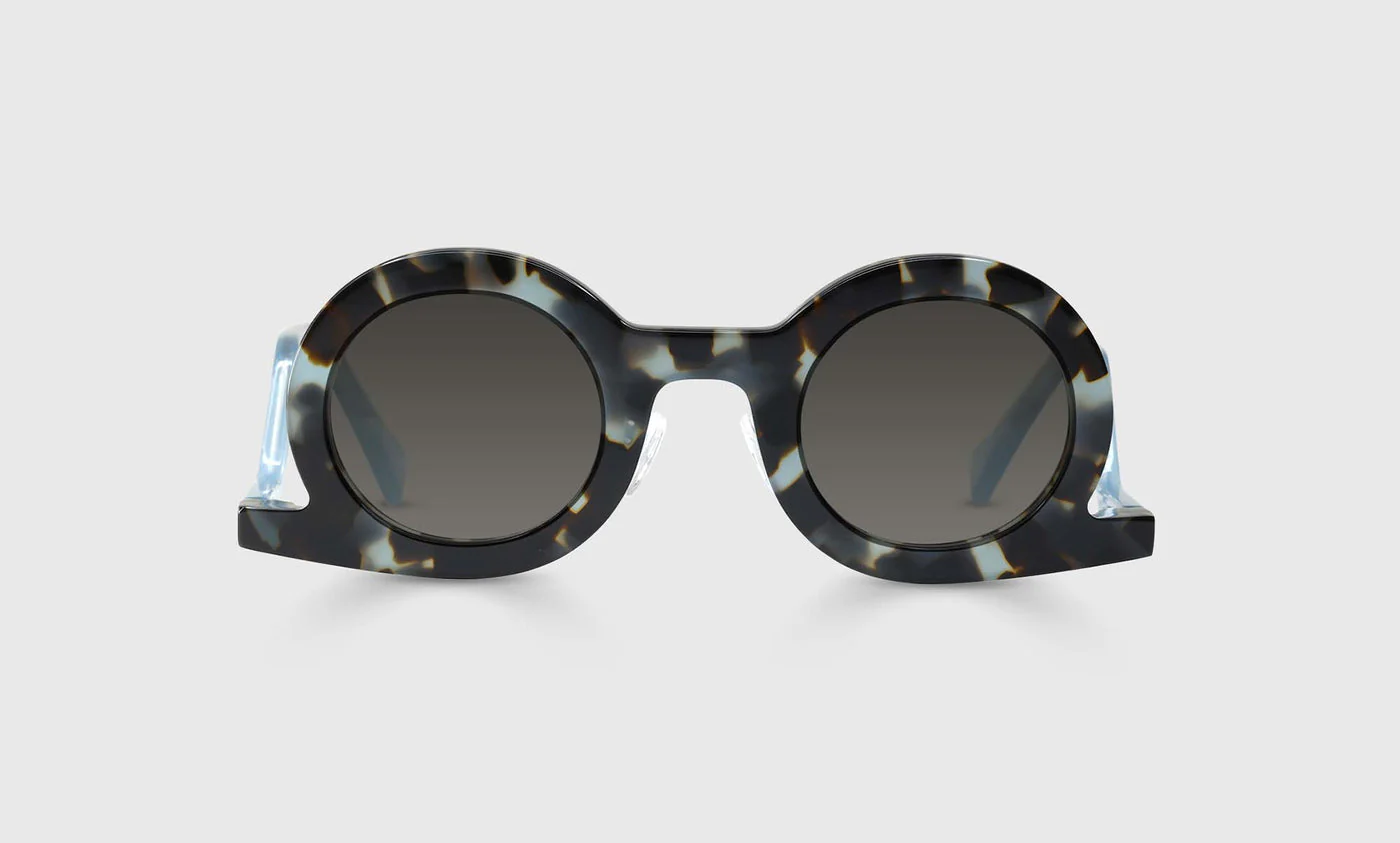 Temple Tantrum Color 11 - Blue Tortoise Front and Grey-Blue Temples