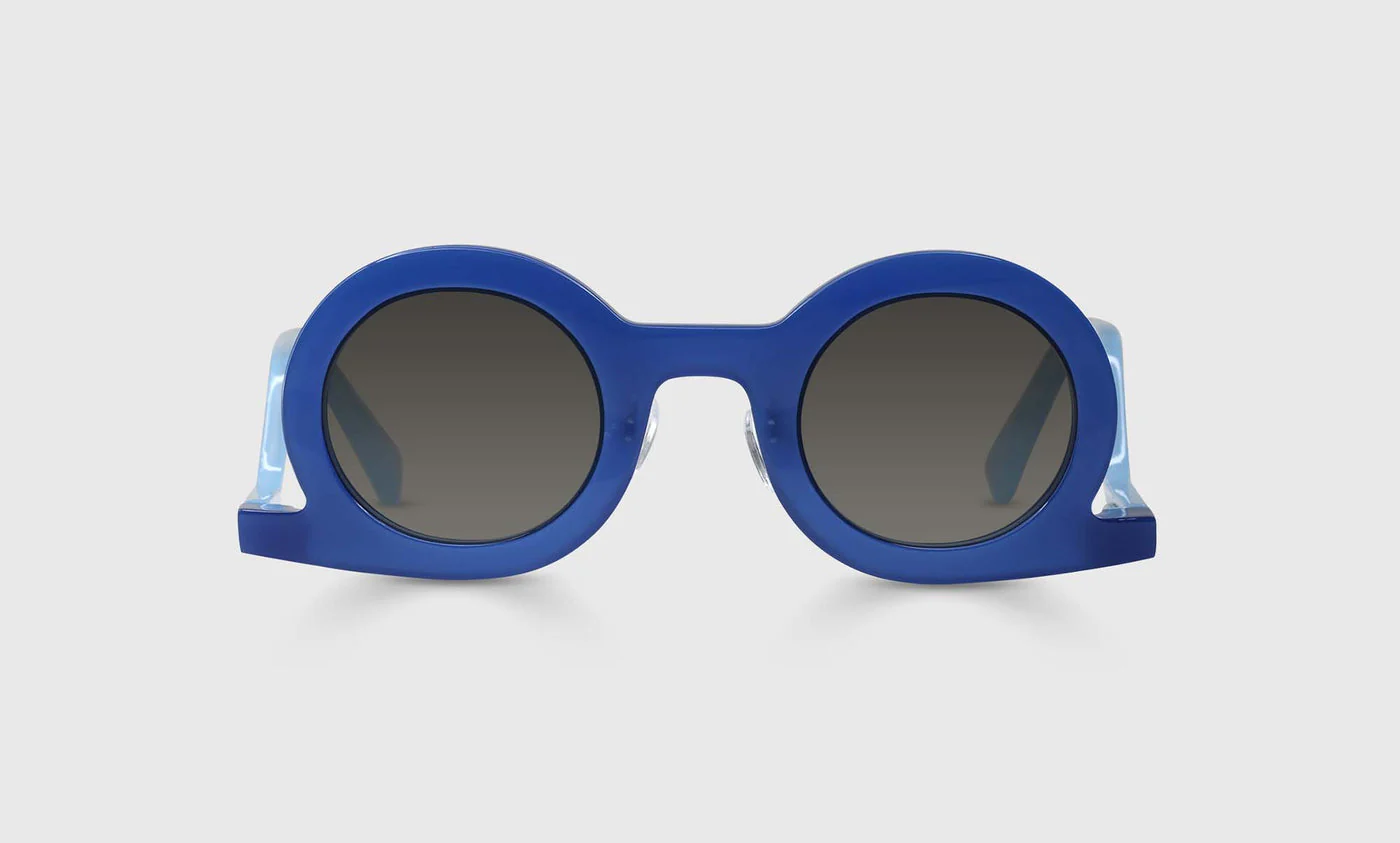 Temple Tantrum Color 10 - Cobalt Front and Milky Blue Temples - Image 2