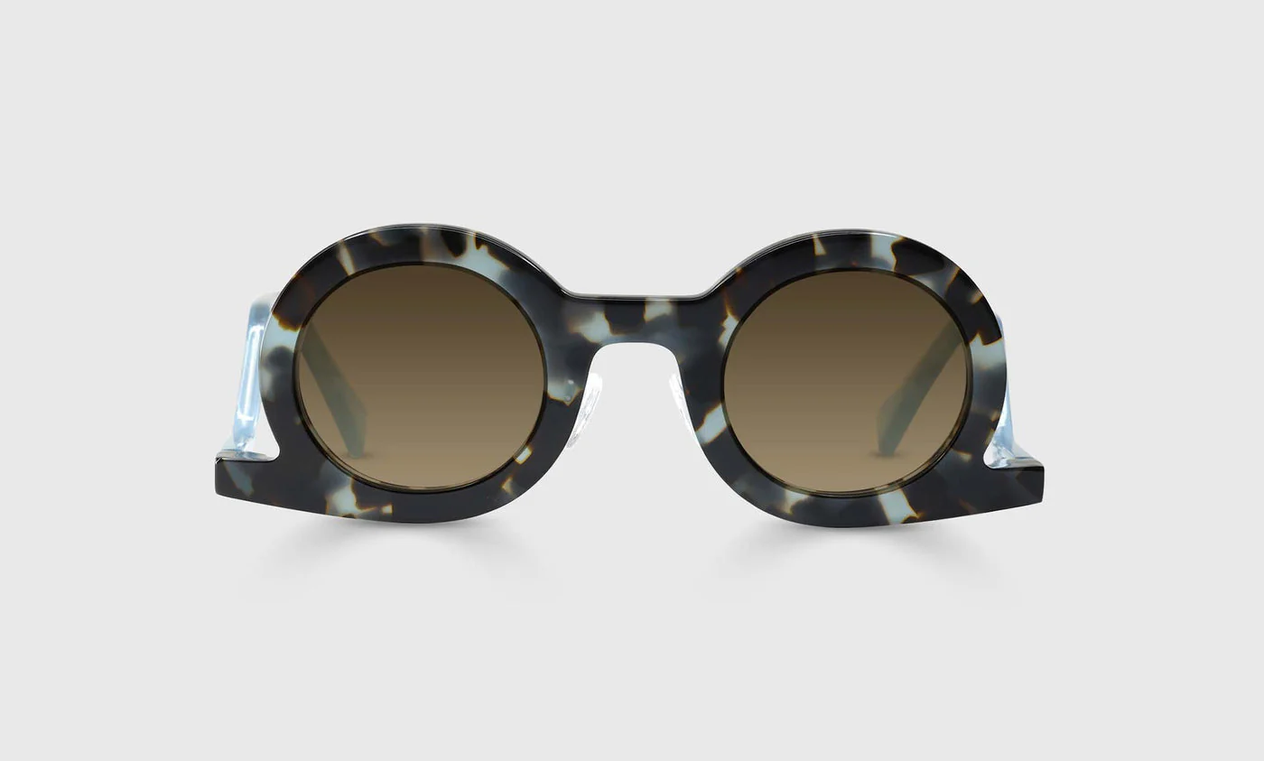 Temple Tantrum Color 11 - Blue Tortoise Front and Grey-Blue Temples
