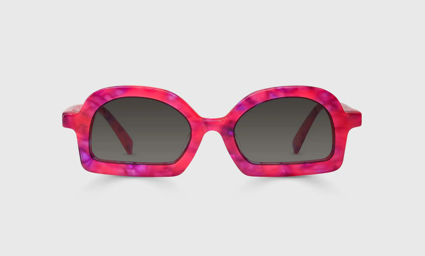 Bet Your Bottom Color 45 - Speckled Pink and Purple Front and Temples