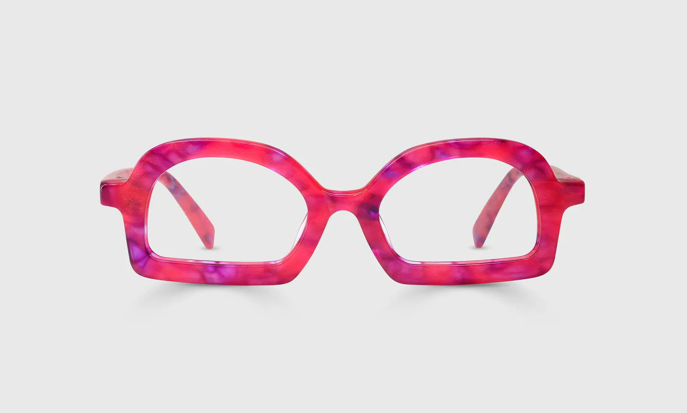 Bet Your Bottom Color 45 - Speckled Pink and Purple Front and Temples