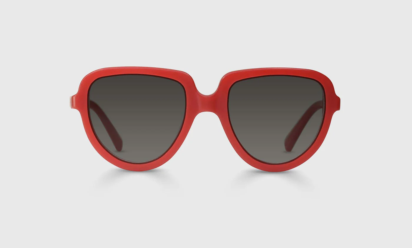 The Big Tiny Color 76 - Matte Red-Orange Front and Temples