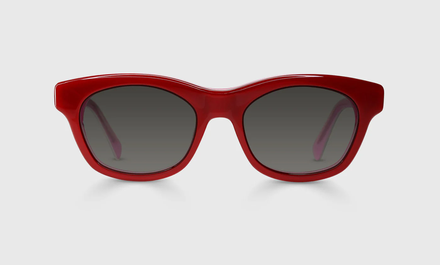 Bumfuzzle Color 01 - Red, White, and Pink-Layered Front and Temples
