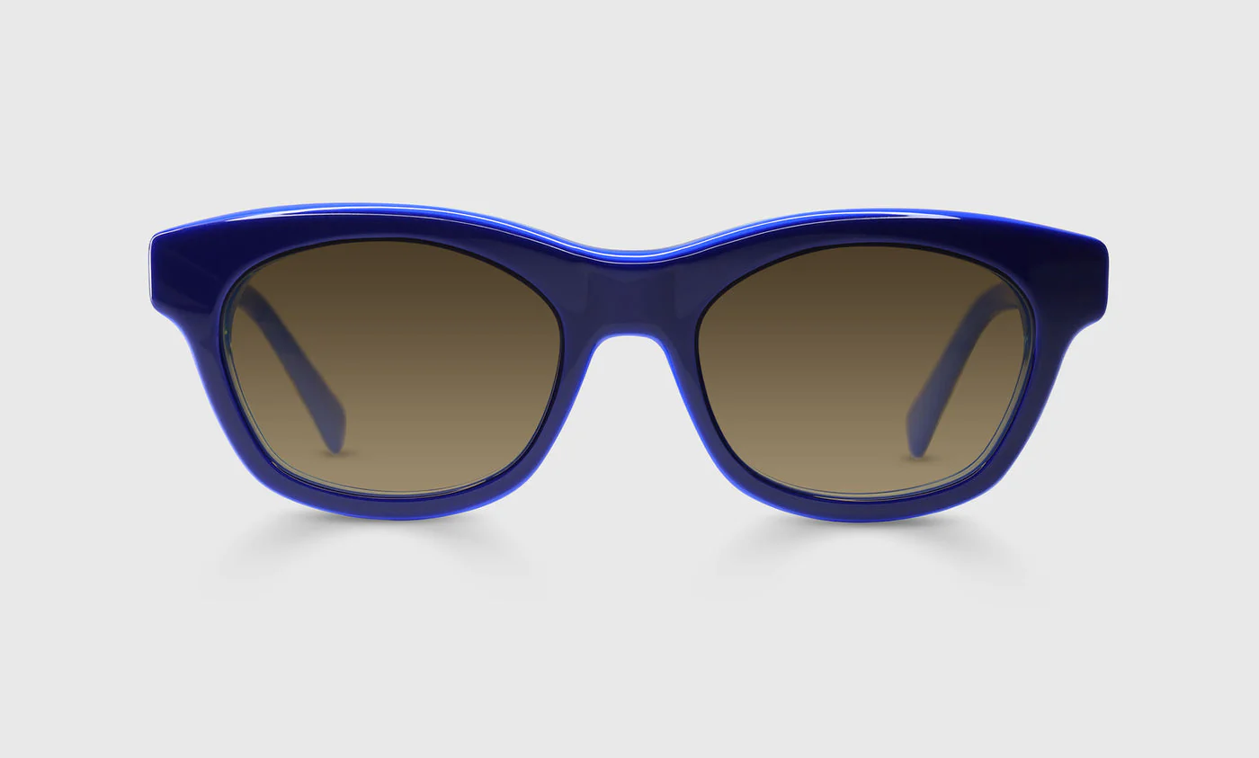 Bumfuzzle Color 10 - Rich Navy and Cobalt-Layered Front and Temples