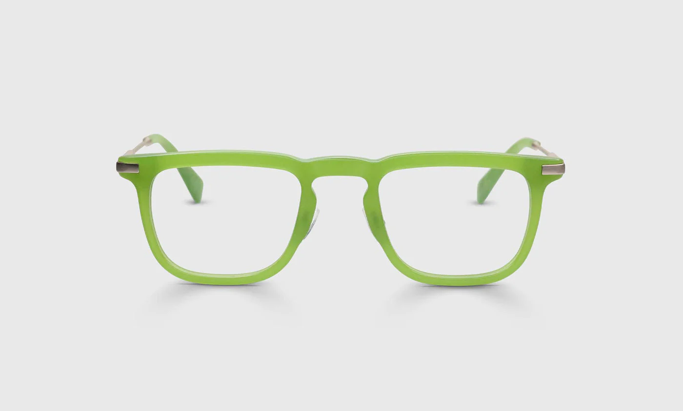 Small Fry Color 17 - Matte Green Apple Front and Metal Temples