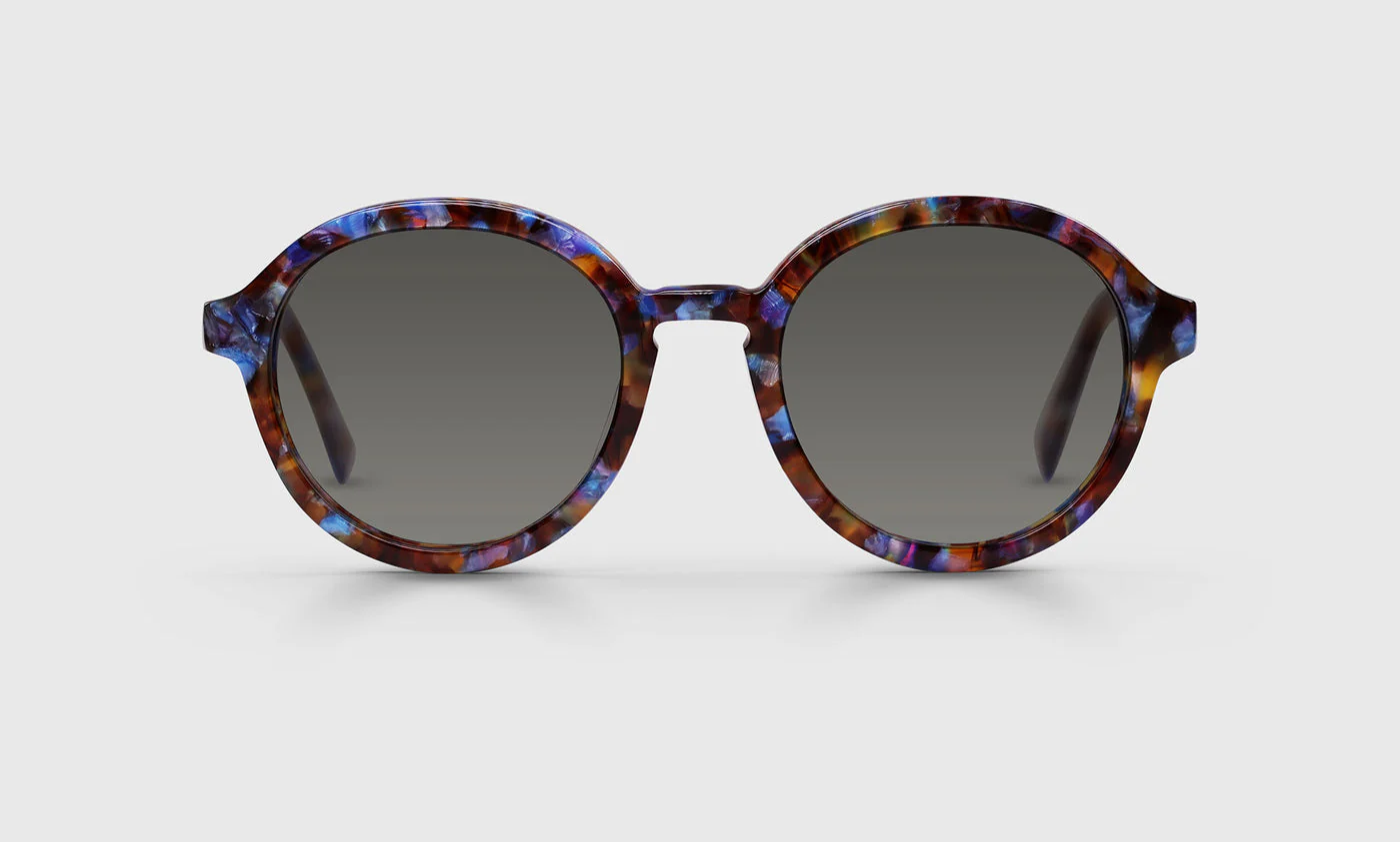 Roko Voko Color 10 - Sapphire and Amber Jewel Front and Temples