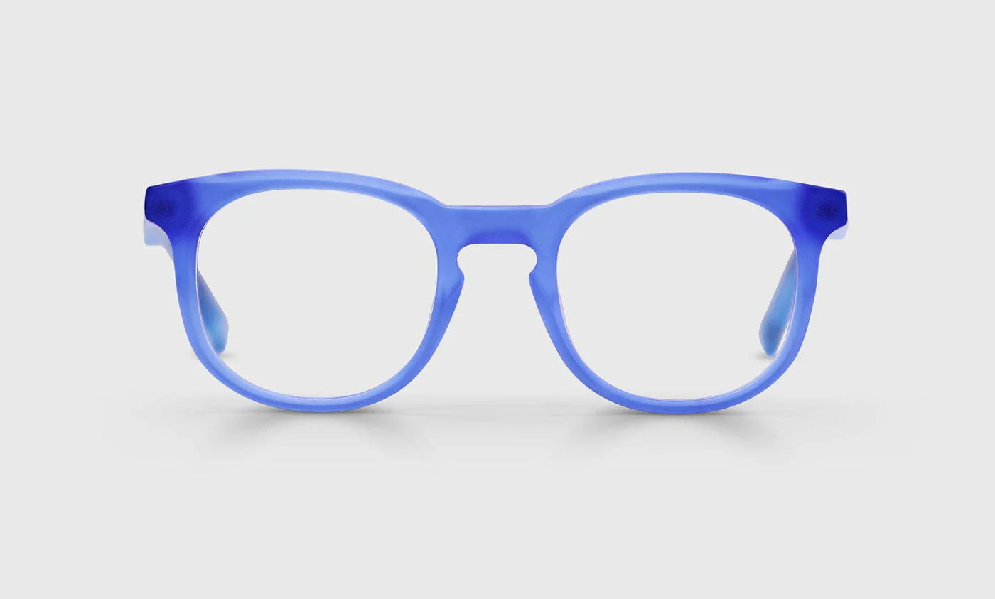 Fresh Eyes Color 10 - Matte Azure Blue Front and Temples