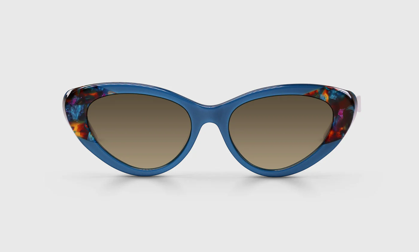 Claw Struck Color 10 - Teal Front and Snakeskin Temples