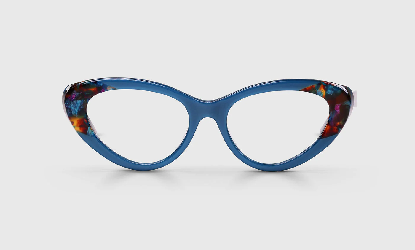 Claw Struck Color 10 - Teal Front and Snakeskin Temples