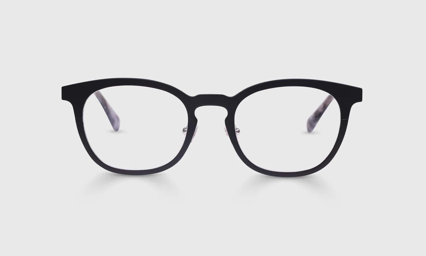 Alloy Ally Color 00 - Satin Matte Black Front and Temples