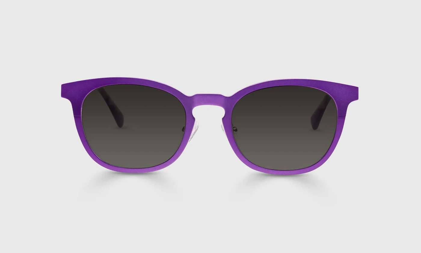 Alloy Ally Color 15 - Satin Matte Plum Metal Front and Temples