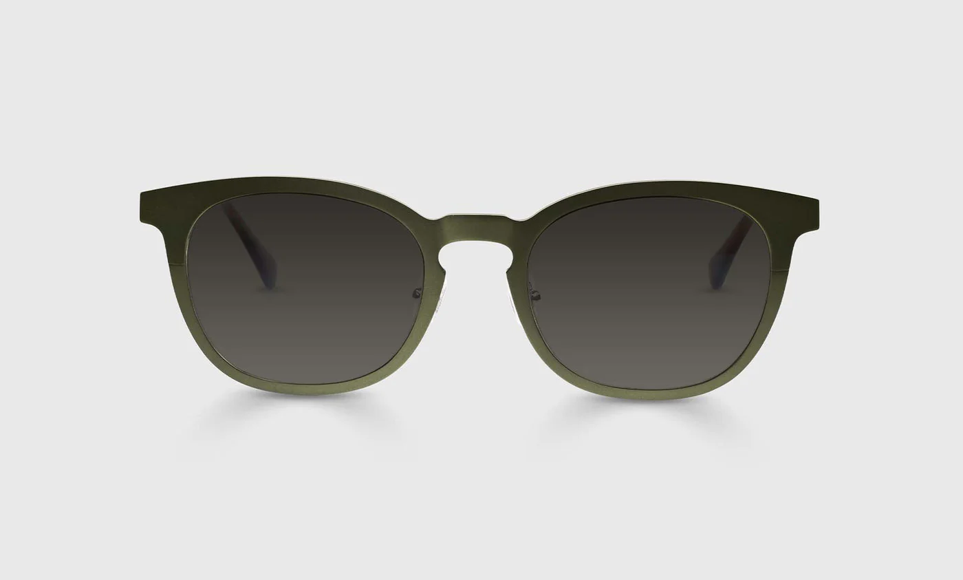 Alloy Ally Color 17 - Satin Matte Olive Metal Front and Temples