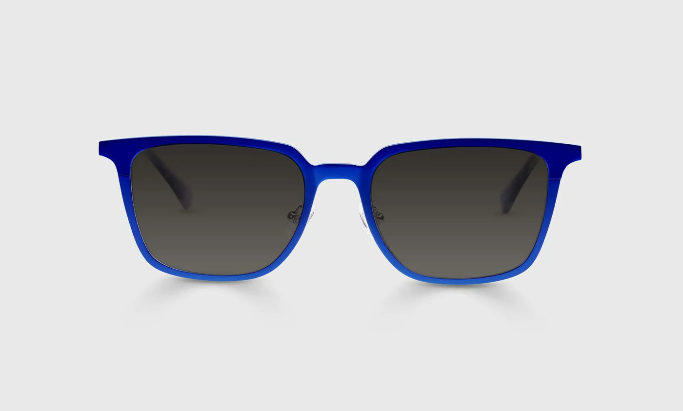 Full Metal Color 10 - Satin Matte Royal Blue Metal Front and Temples