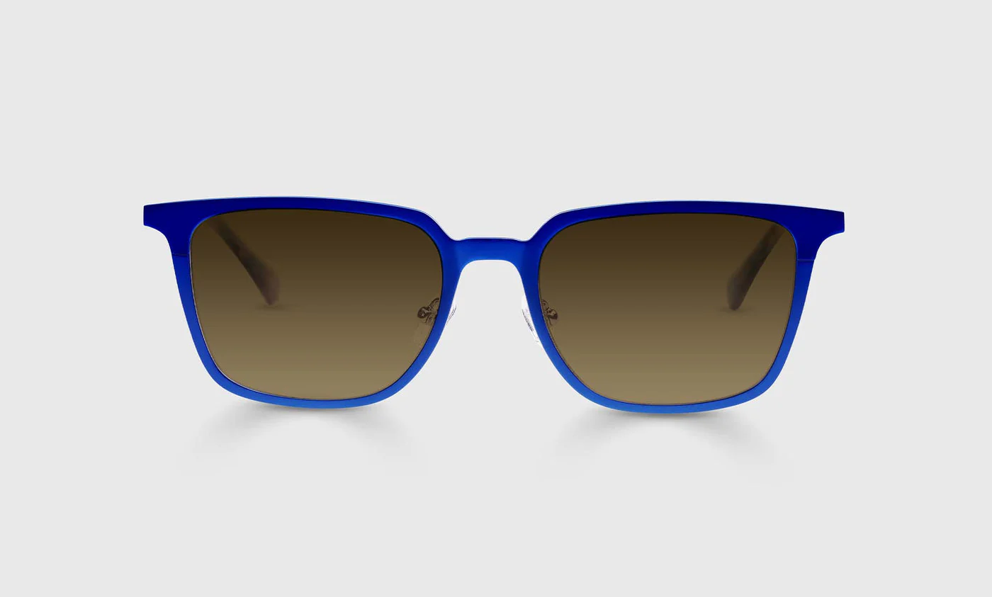 Full Metal Color 10 - Satin Matte Royal Blue Metal Front and Temples