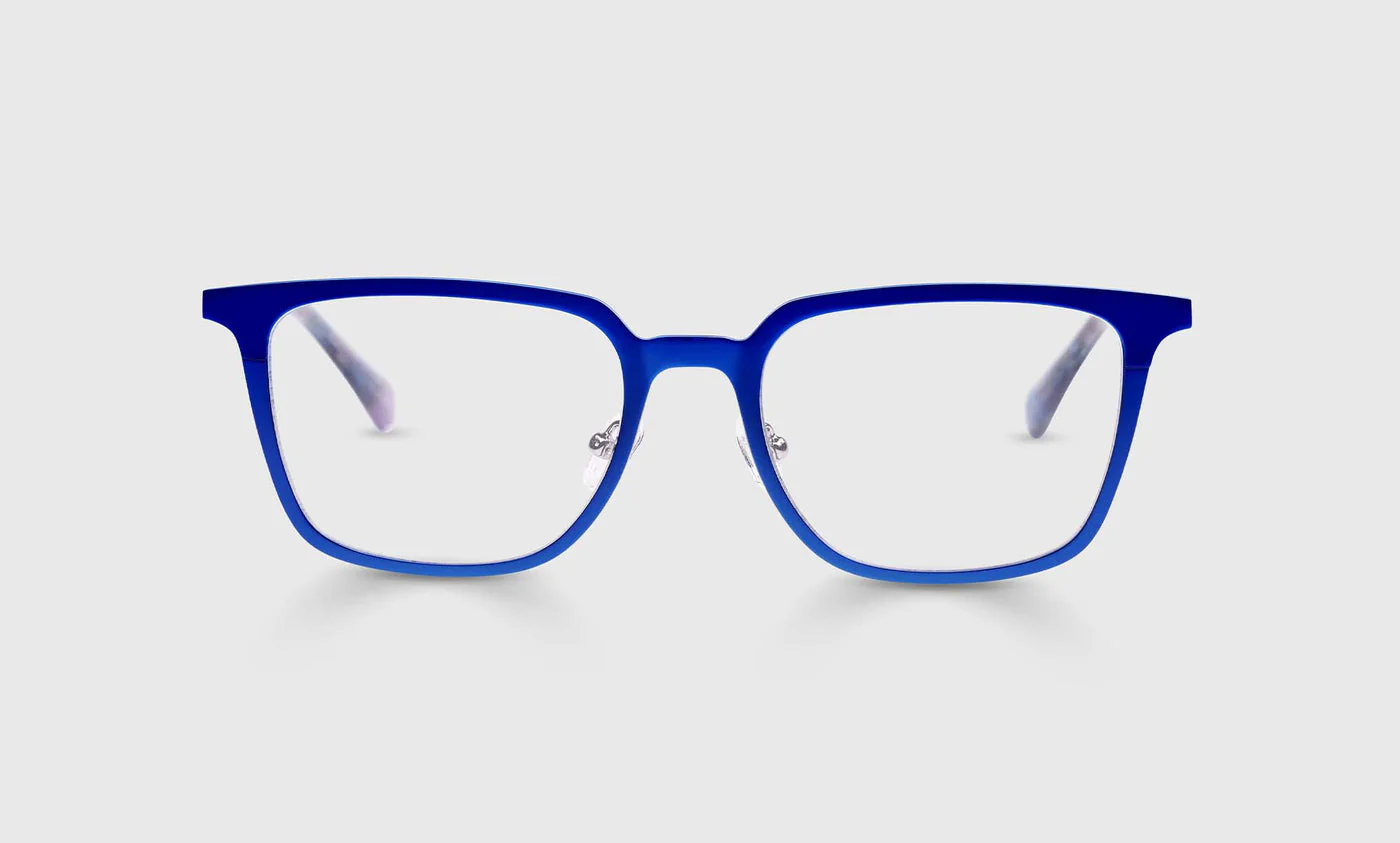 Full Metal Color 10 - Satin Matte Royal Blue Metal Front and Temples