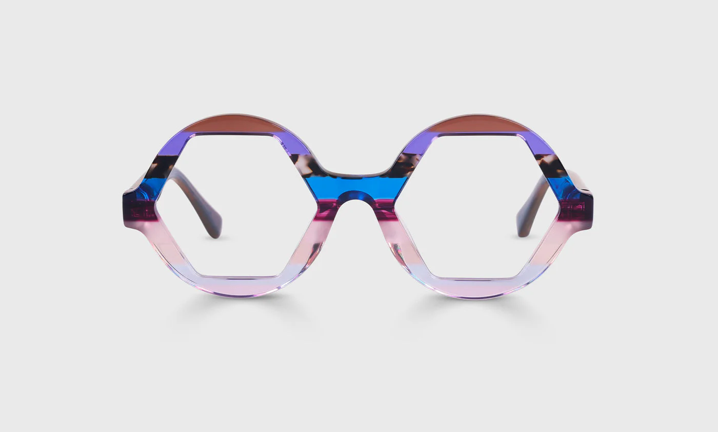 Ogle Goggles Color 15 - Cool-Toned Multi-Stripe Front and Temples