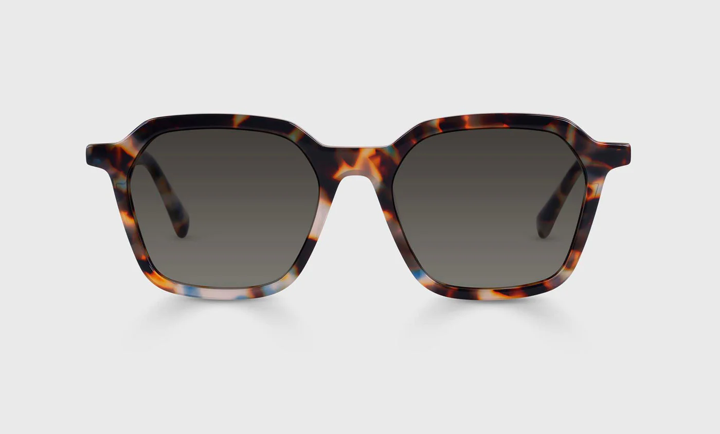 Four Square Color 19 - Mocha Tortoise Fade Front and Temples