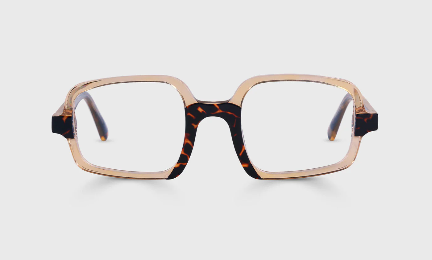 Look-See Color 19 - Antique Crystal Front and Temples with a Tortoise Bridge