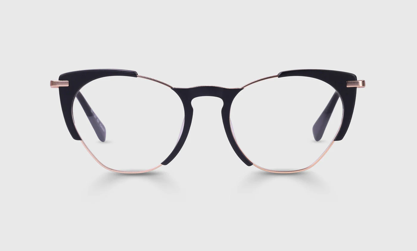 Mingled Color 00 - Gold and Matte Black Front and Temples