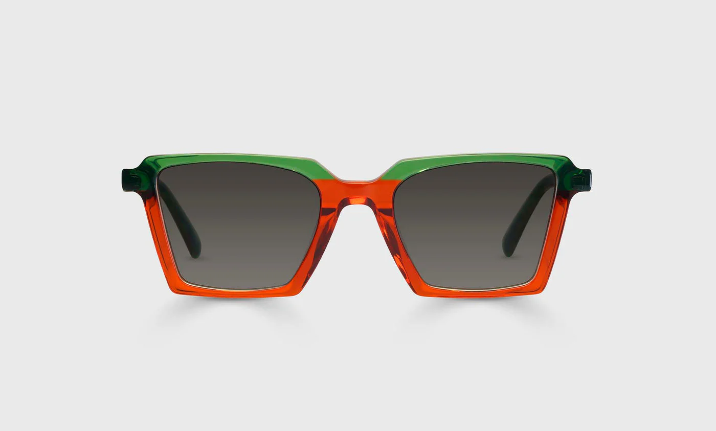 See Straight Color 76 - Lime and Tangerine Crystal