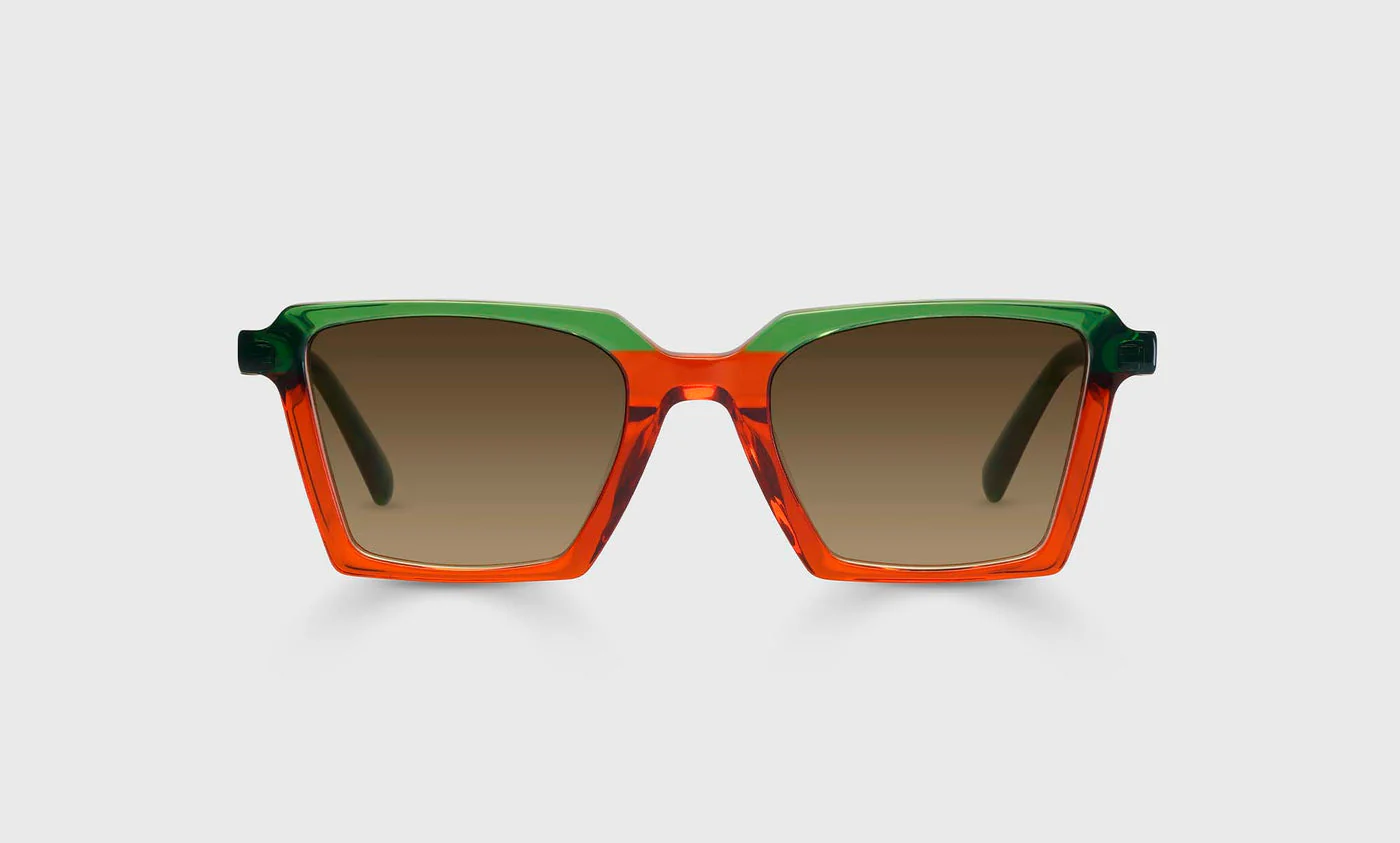 See Straight Color 76 - Lime and Tangerine Crystal