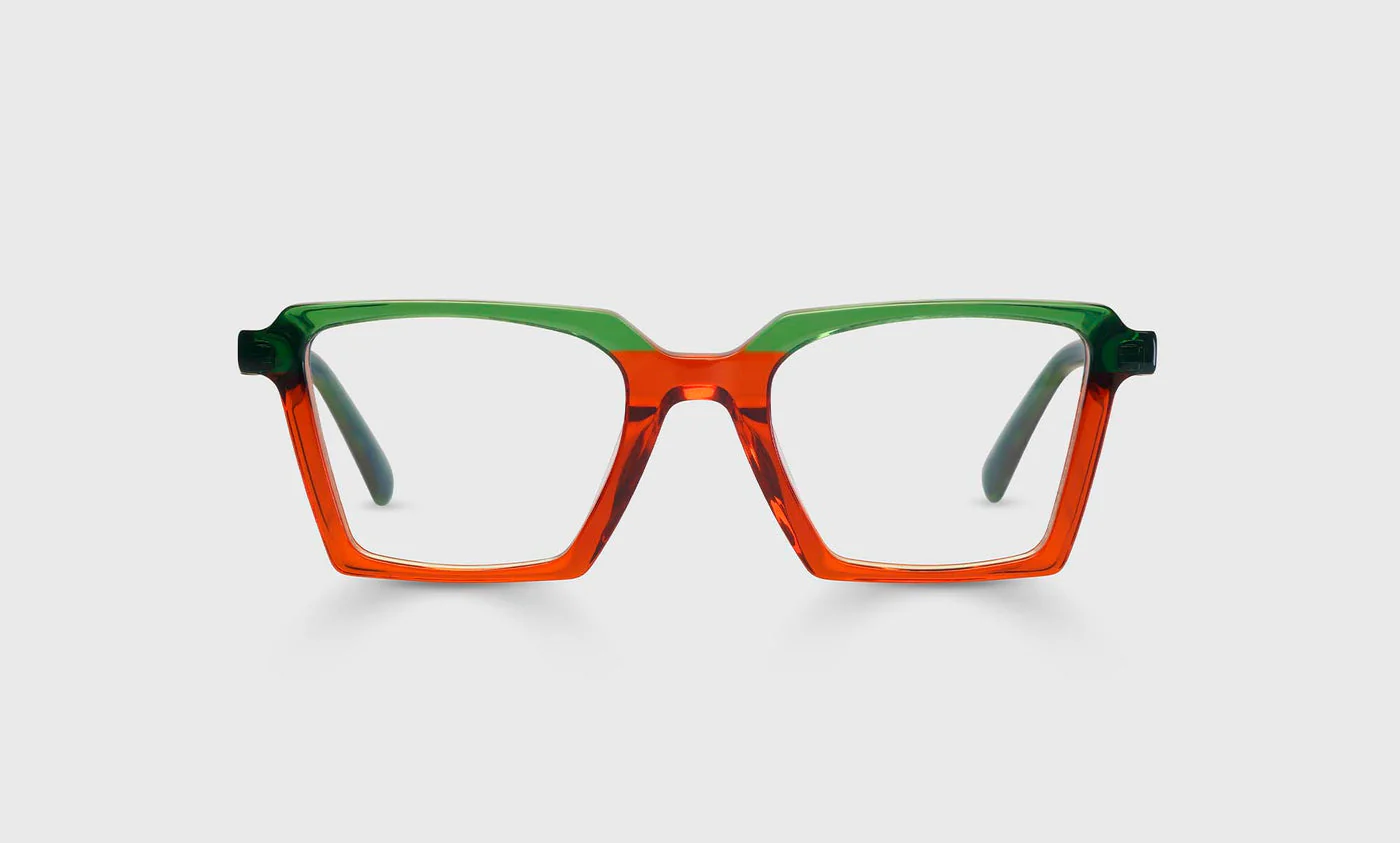 See Straight Color 76 - Lime and Tangerine Crystal