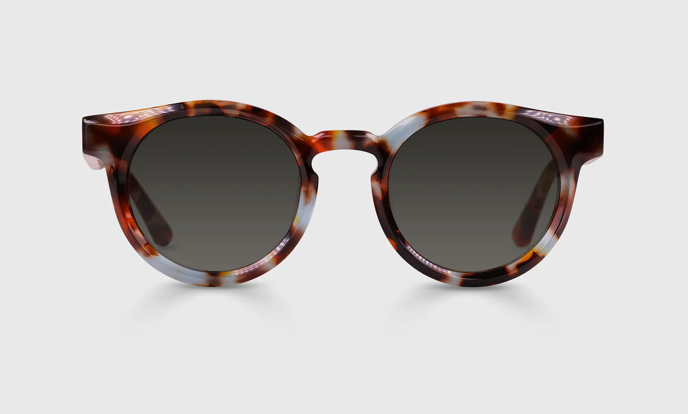 Come Around Color 18 - Soft Teal and Brown Tortoise Front and Temples