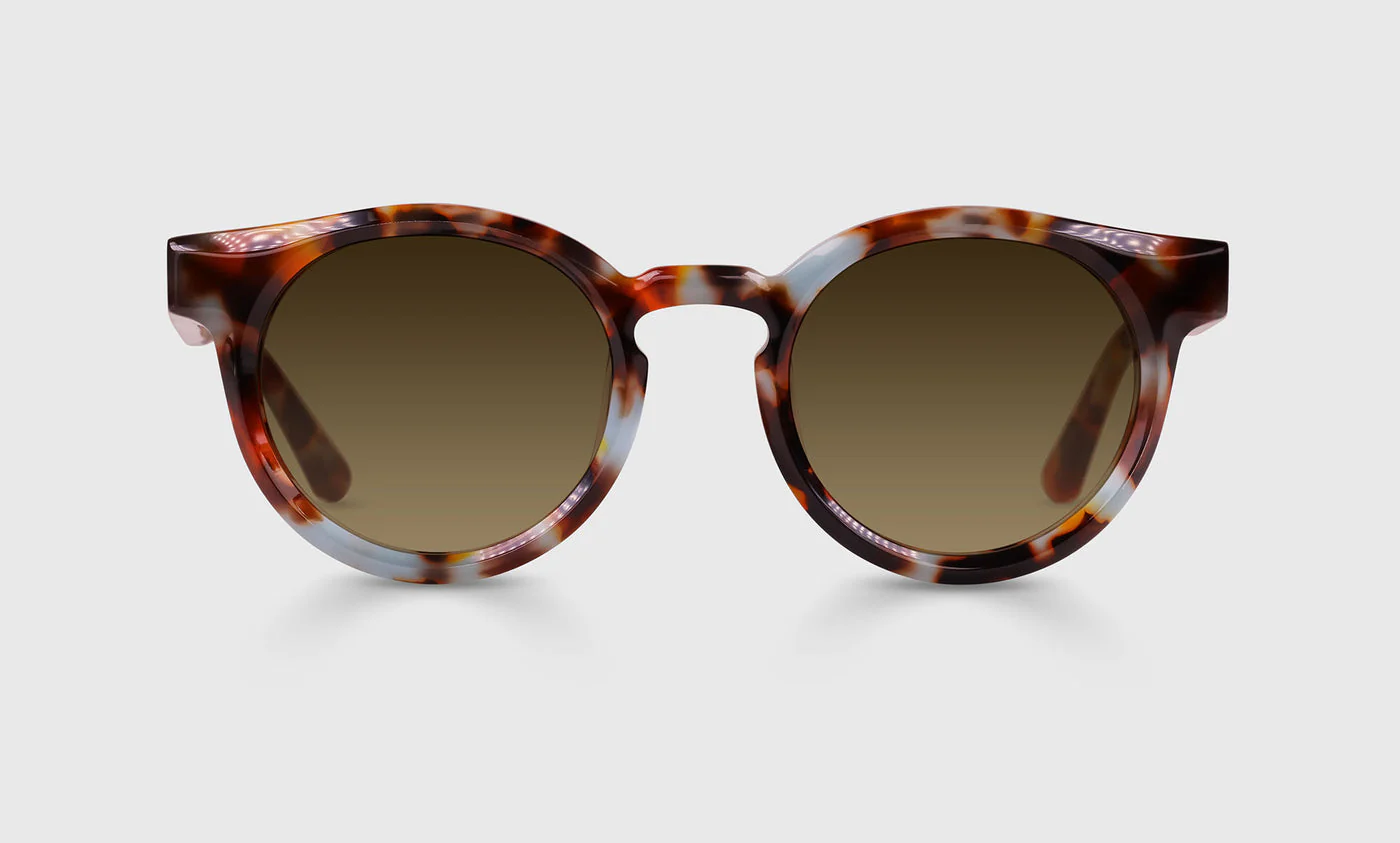 Come Around Color 18 - Soft Teal and Brown Tortoise Front and Temples