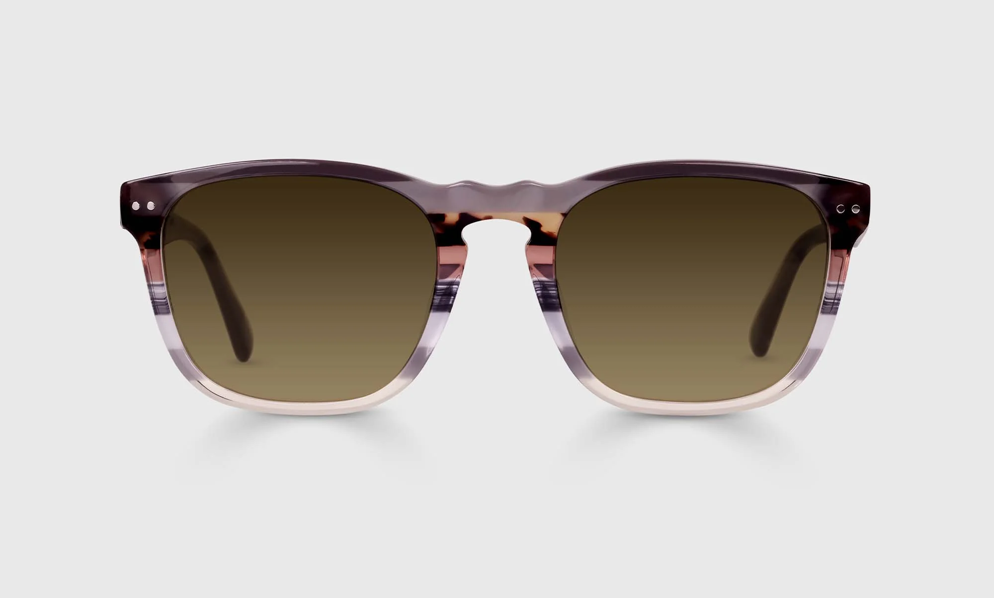 New Sport Color 74 - Smokey Grey and Toroise Striped Front with Charcoal Grey Temples