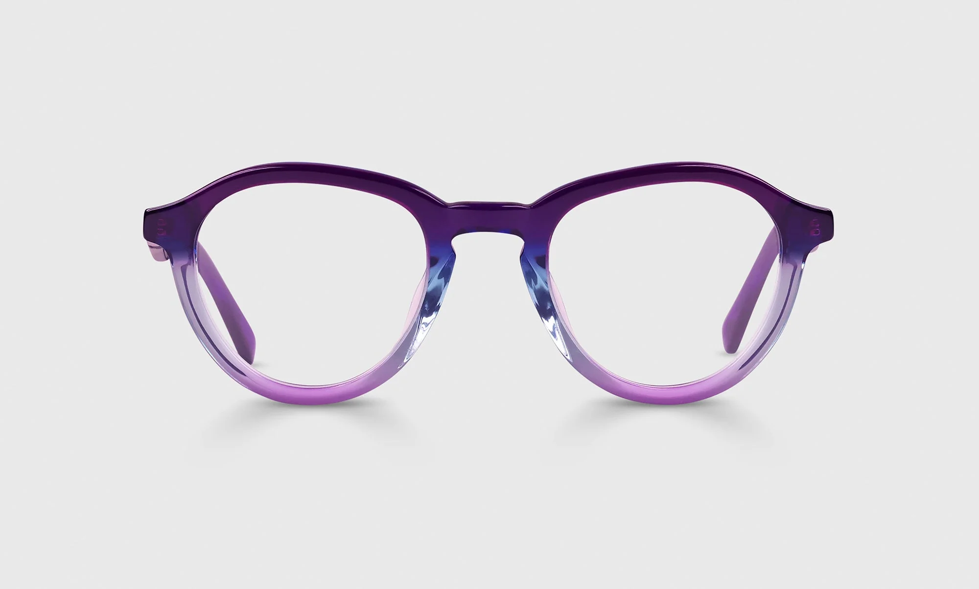 Public Eye Color 15 - Blue and Violet Prismatic Front and Temples