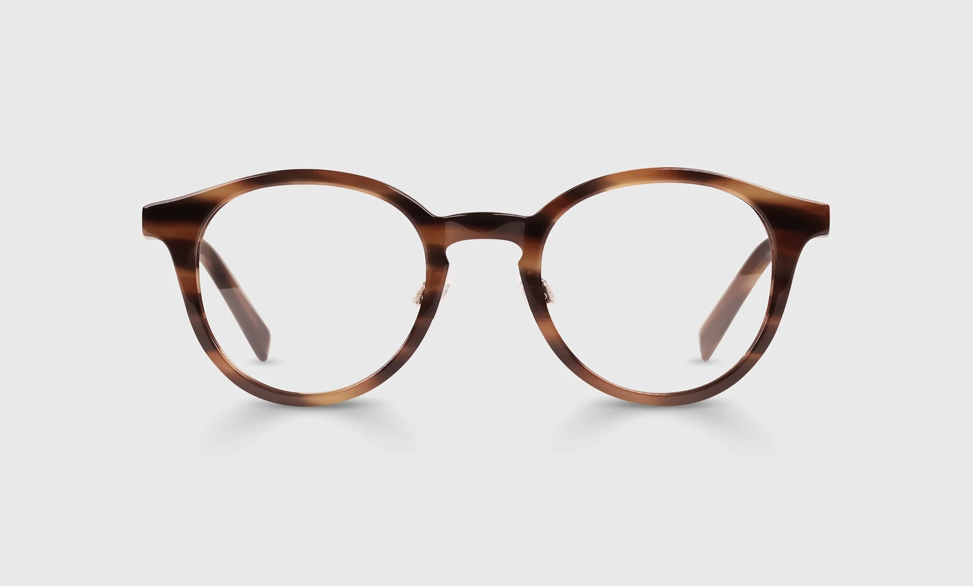 Golden Age Color 19 - Brown Multi-Stripe Front and Gold Temples