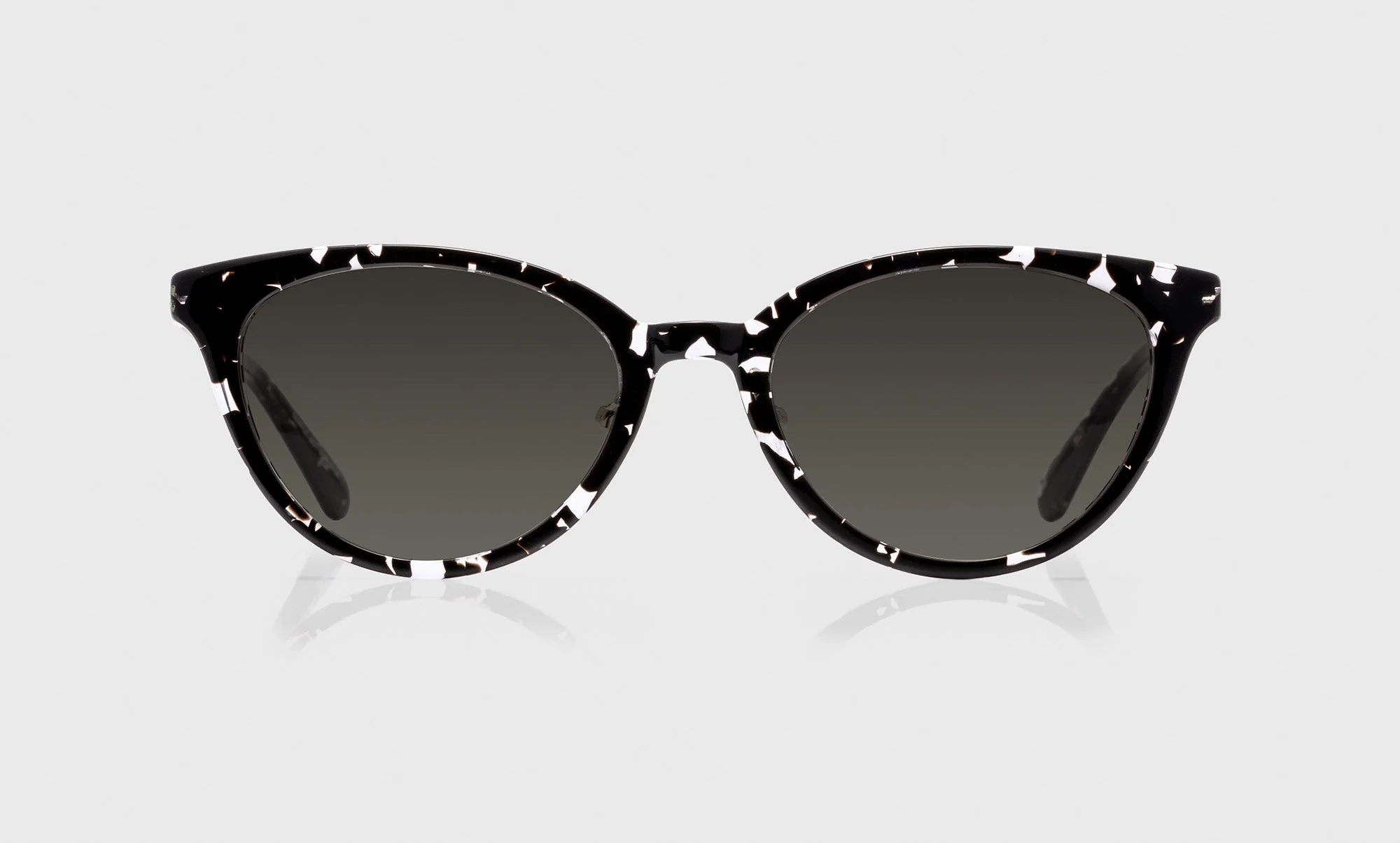 Statuette Color 00 - Black and Crystal Clear Tortoise Front with Silver Temples