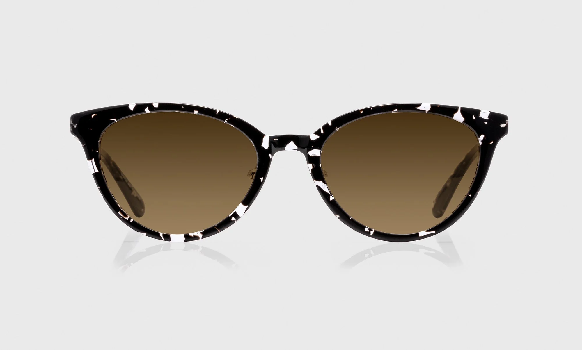 Statuette Color 00 - Black and Crystal Clear Tortoise Front with Silver Temples