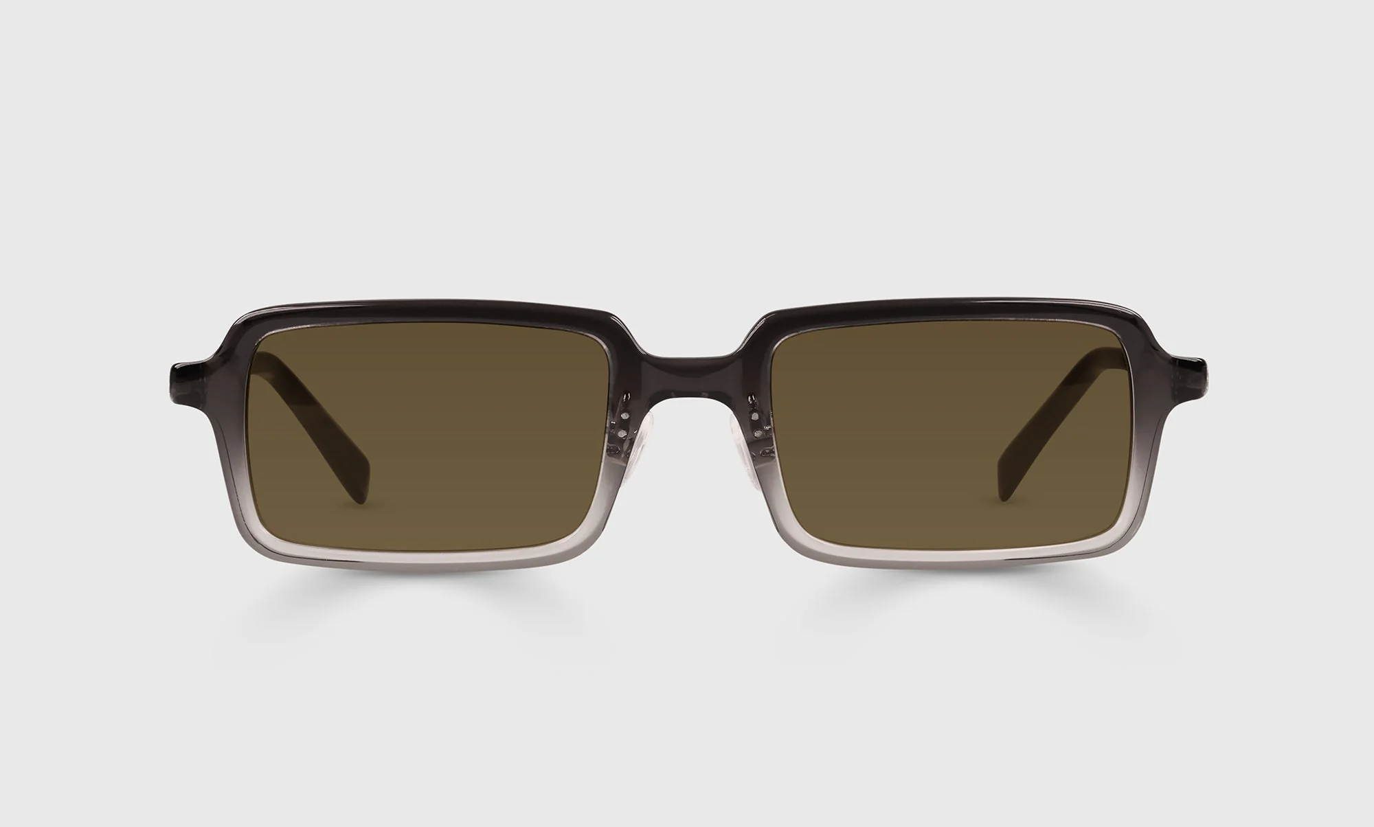 Mogul Color 88 - Black to Grey Fade Front and Silver Temples