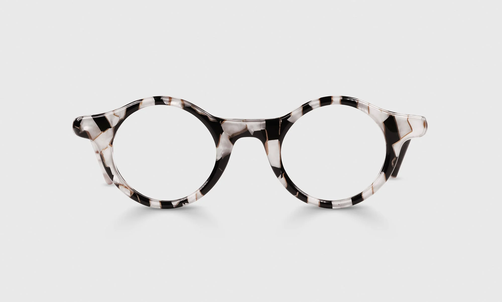 Eye Candy Color 99 - Black and White Marble Front and Temples