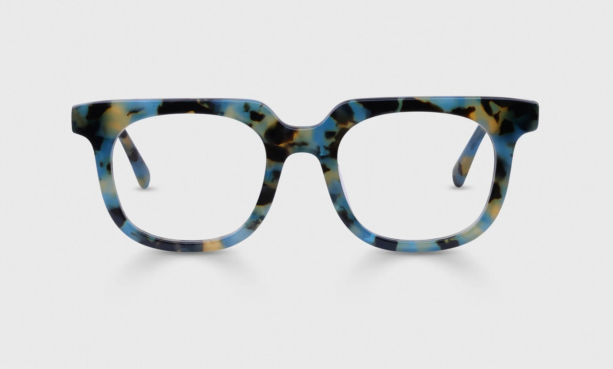 Overachiever Color 13 - Sky Blue and Green Grass Tortoise Front and Temples