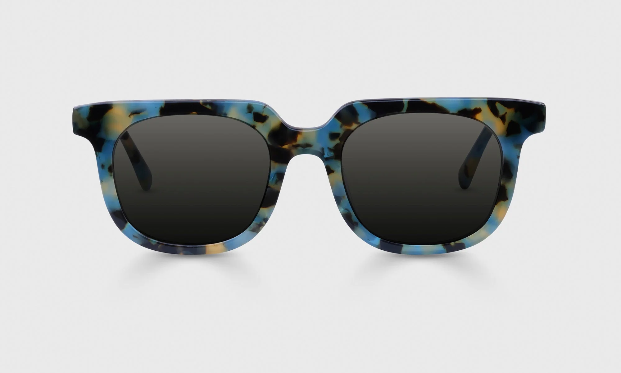 Overachiever Color 13 - Sky Blue and Green Grass Tortoise Front and Temples