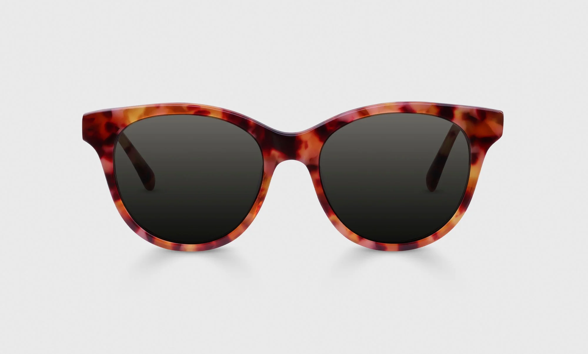 Dollface Color 19 - Ruby and Amber Tortoise Front and Temples