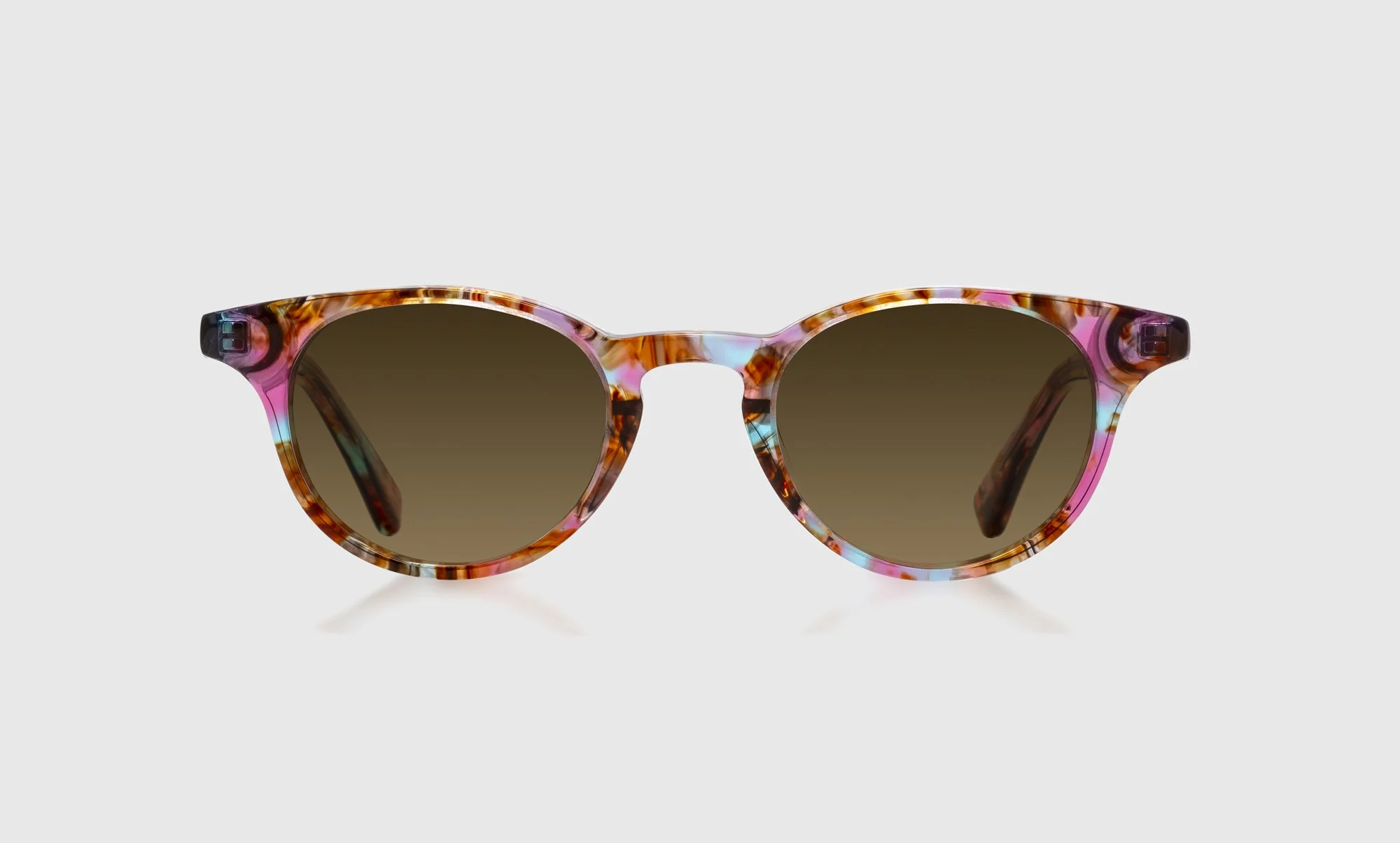 Miss Conduct Color 18 - Rainbow Marble Crystal Front and Temples