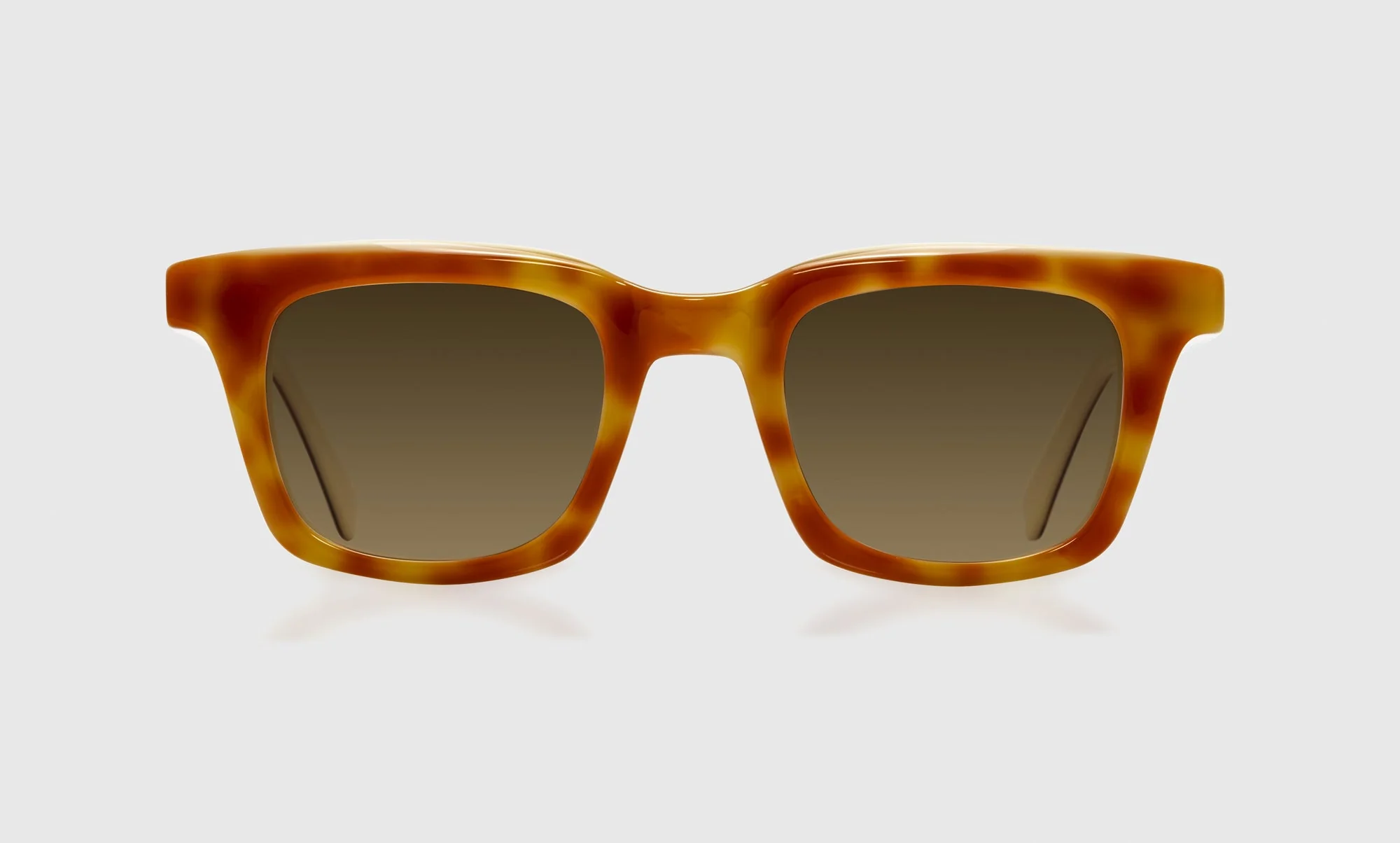 Wide Awake Color 04 - Caramel Tortoise and Cream Front and Temples