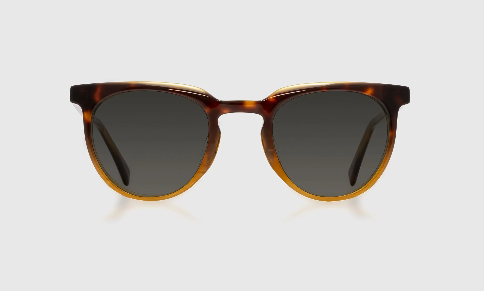 Roundabout Color 19 - Tortoise to Amber Crystal Fade Front and Temples