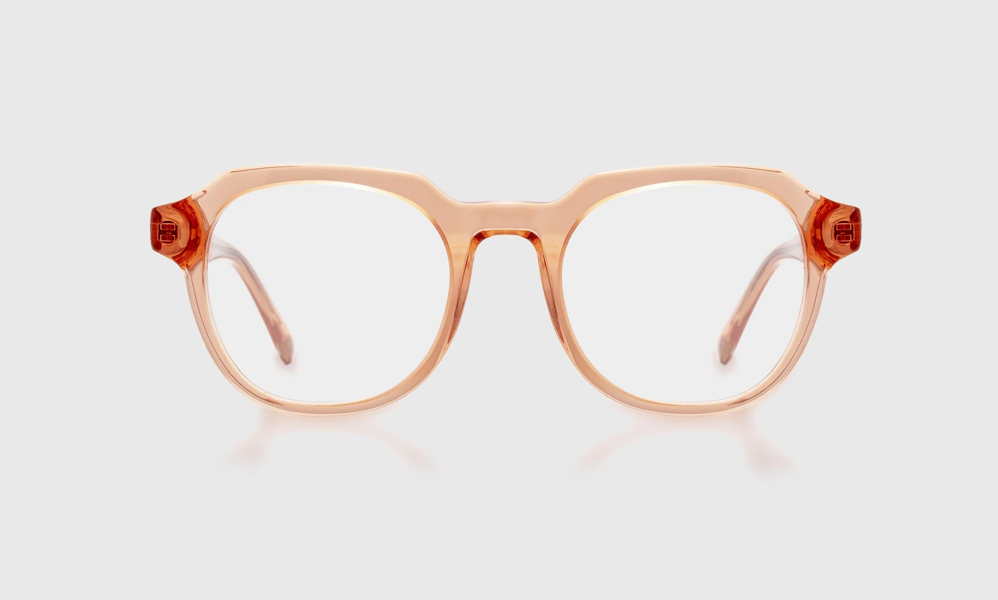 Polite Society Color 76 - Apricot Crystal Front and Temples