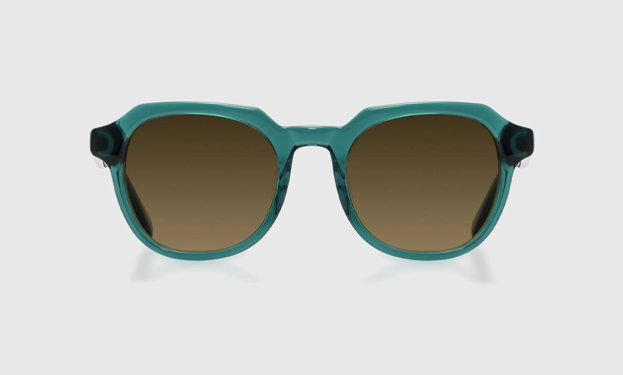 Polite Society Color 59 - Peacock Teal Crystal Front and Temples