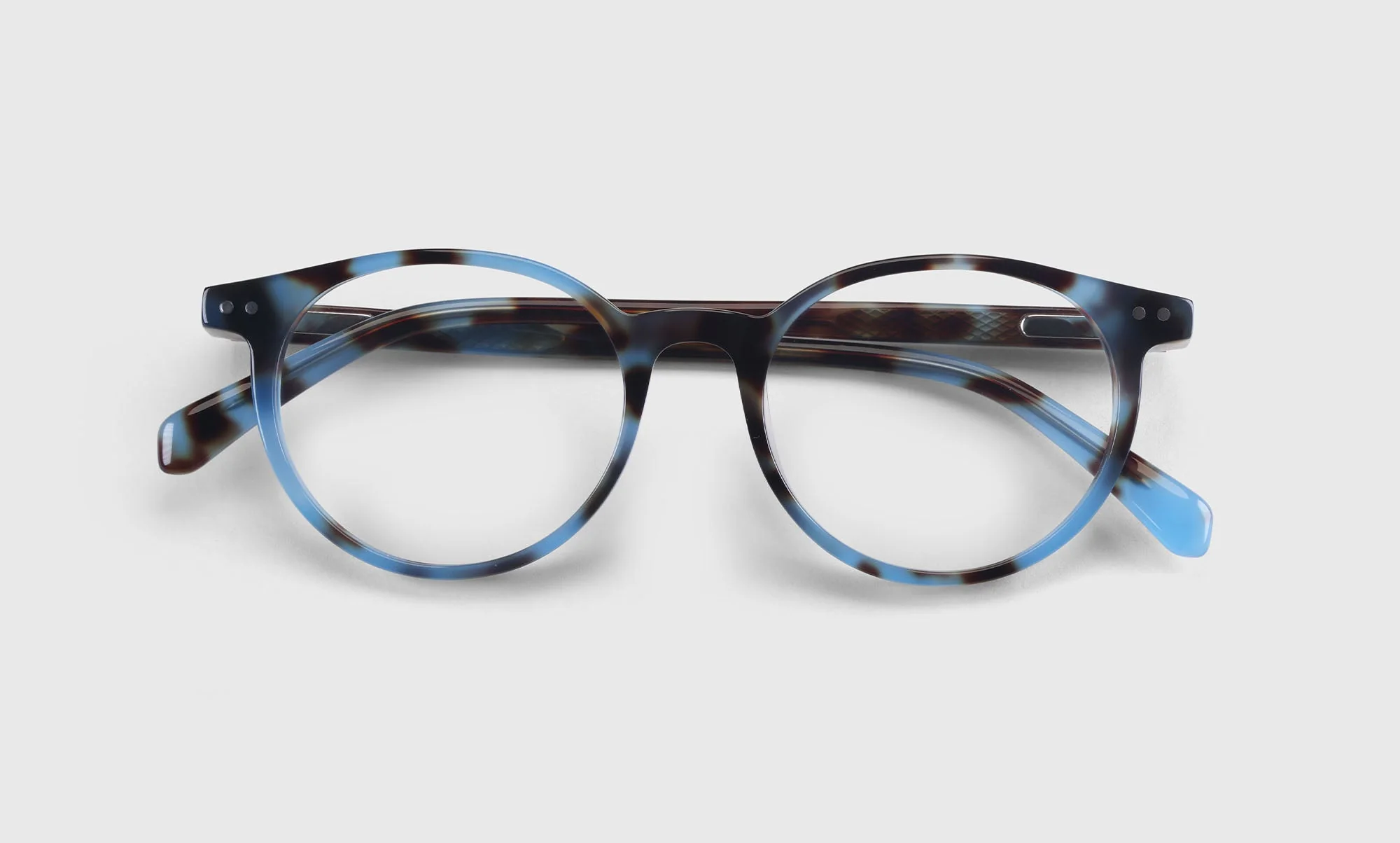 Case Closed Average Color 14 - Sky Blue Tortoise Front and Temples - Image 3